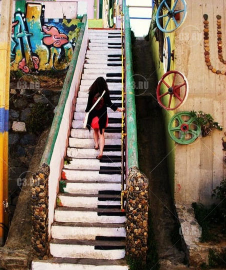 Лестница-фортепиано