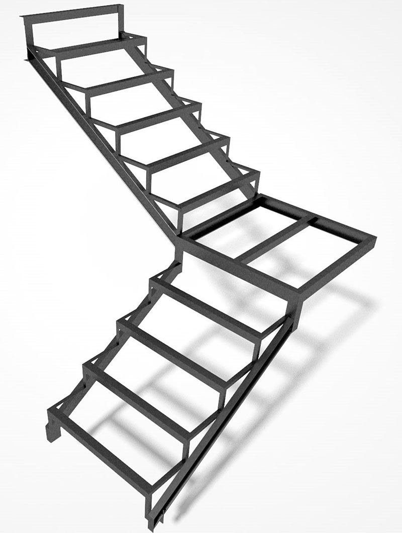 Как правильно изготовить металлическую лестницу для коттеджа?