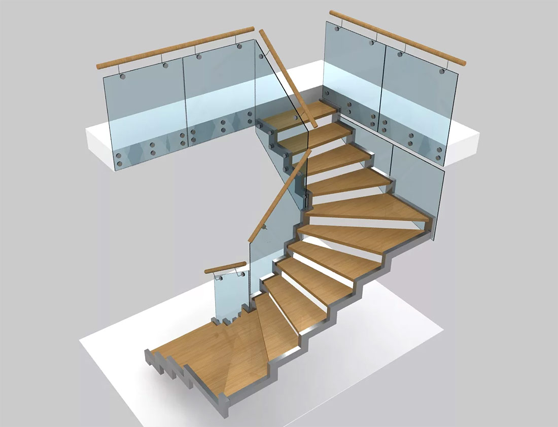 моделирование лестницы онлайн