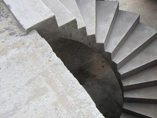 Винтовые лестницы из бетона