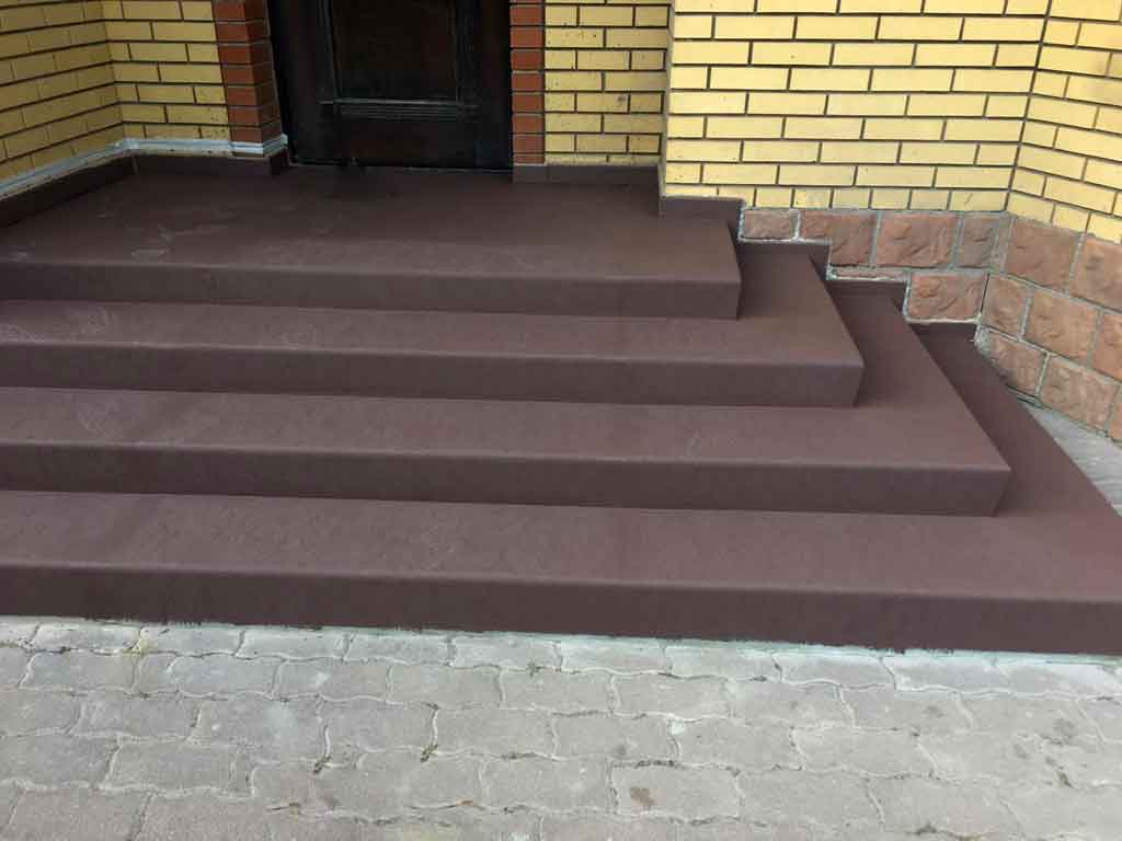 Облицовка бетонной лестницы в д. Юрлово