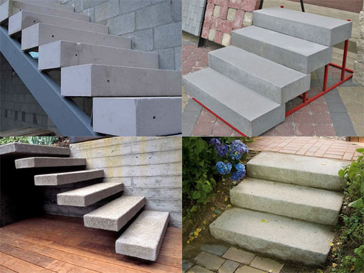 Монтаж бетонной лестницы из блоков