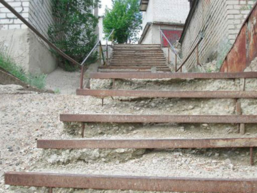 Ремонт бетонной лестницы в Камышине