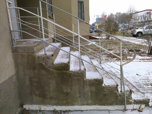 Ремонт бетонной лестницы в подъезде