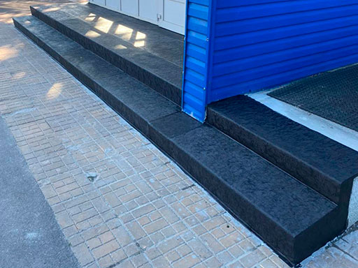 Облицовка уличных лестниц из бетона в Химках