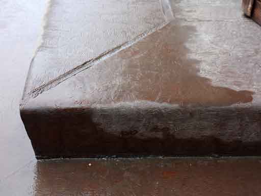 Облицовка бетонной лестницы плитняком