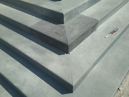 Облицовка ступеней бетонного крыльца по технологии C3