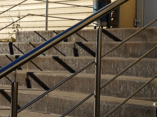 Облицовка ступеней лестницы Мелькомбината