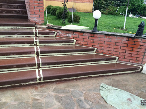 Отделка ступеней лестницы частного дома в Ногинске МО пошагово