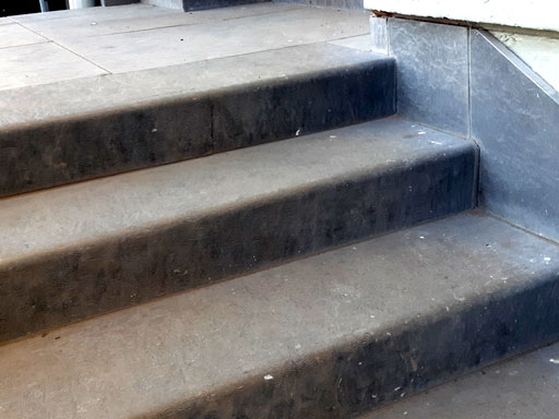 Облицовка бетонной лестницы плиткой