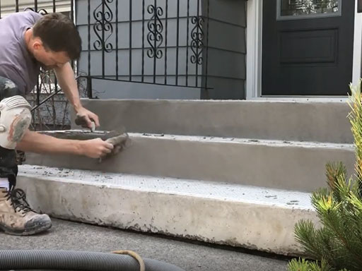 Облицовка лестницы из бетона цементным раствором поэтапно