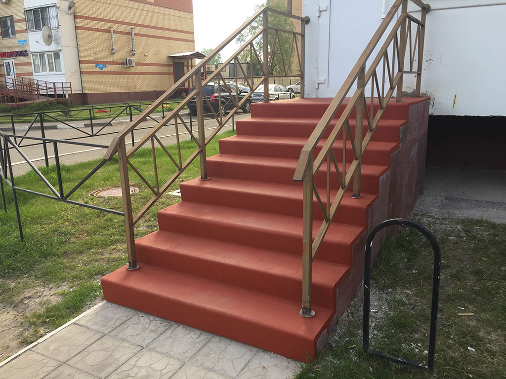 ДОлговечная облицовка бетонной лестницы по технологии C3