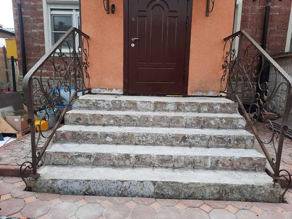 Ремонт наружной лестницы в п. Озерецкое