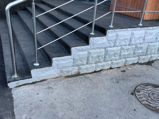 Облицовка ступеней бетонной лестницы по технологии C3