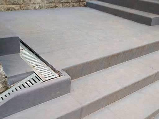 Пропитка бетонной лестницы наружной. Облицовка по технологии C3