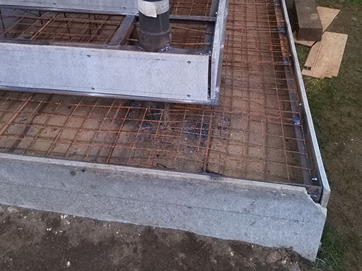 Ремонт бетонной лестницы в частном доме в СНТ Северный