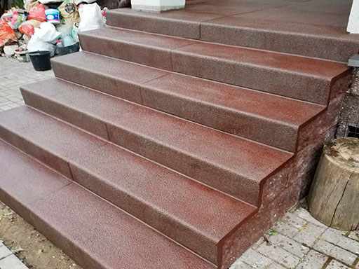 Отделка лестниц из бетона дома в деревне Руднево Ново-Федоровского поселения