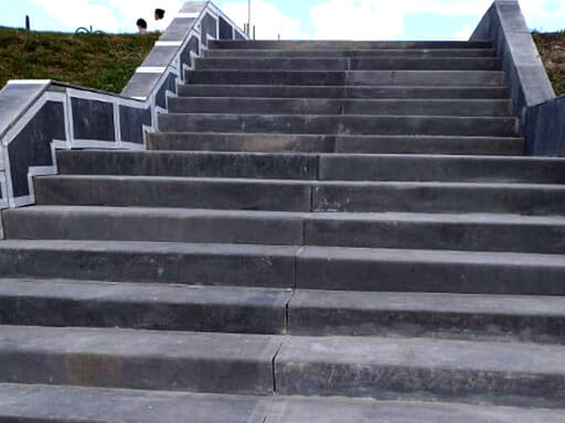 Монтаж железобетонной лестницы в с. Тербуны