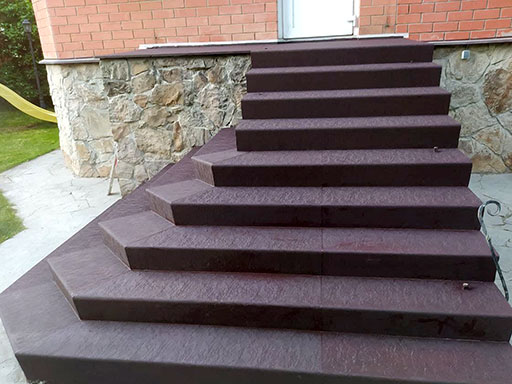 Отделка трех лестниц из бетона в Видном-2