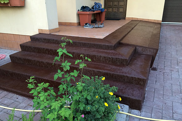 Облицовка бетонной лестницы в частном доме