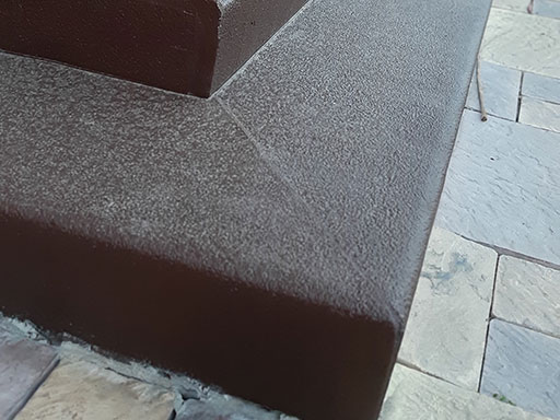 Лестница бетонная наружная в Затверечье до и после облицовки